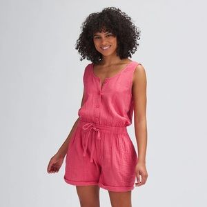 BASIN & RANGE Waffle Gauze Sleeveless Romper